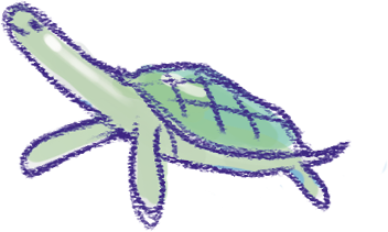 Tapeta na telefon — doodle zolw